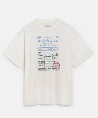 安心 国内発送【コーチ】リラックスド グラフィック Tシャツ 公式】COACH – コーチ | リラックスド コラージュ グラフィック